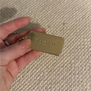 Coach Gold Hangtag